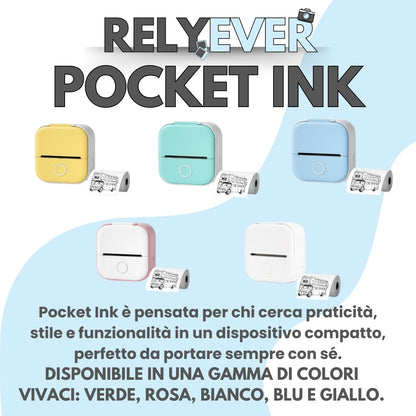 Relyever Mini Stampante Bluetooth "Pocket Ink"